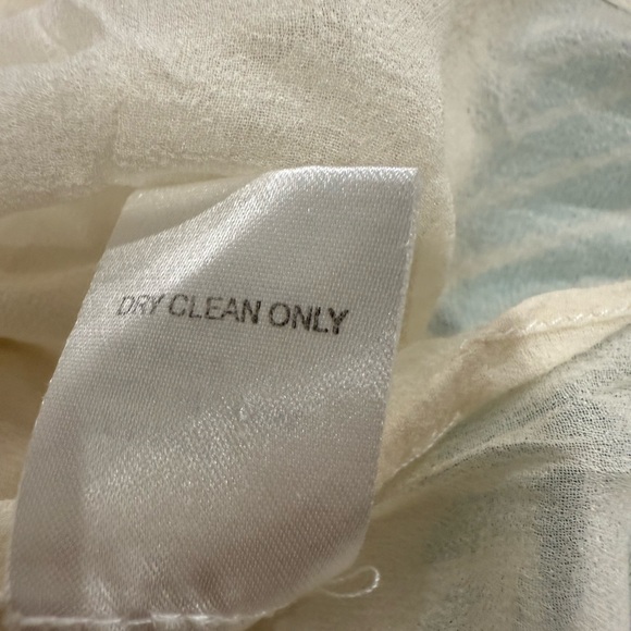 Boston Proper Cream Silk Ruffled Blouse - Picture 12 of 15